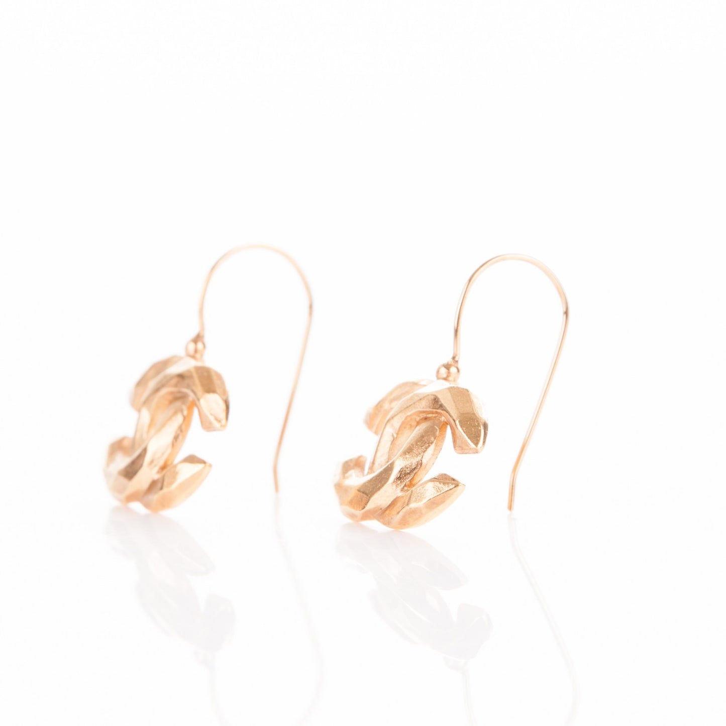 CC Drop Earrings Gold