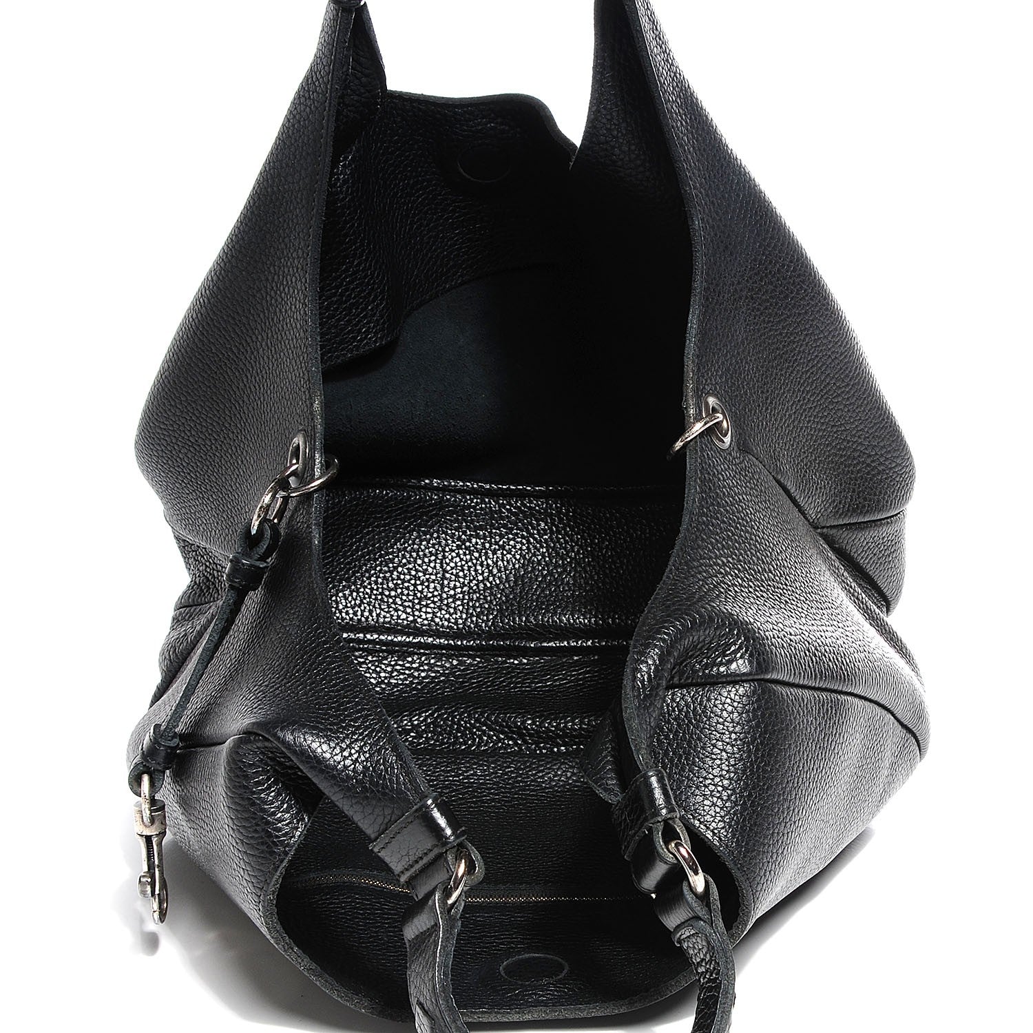 Bottega Veneta Catalano Calfskin Large Campana Black 5 of 7