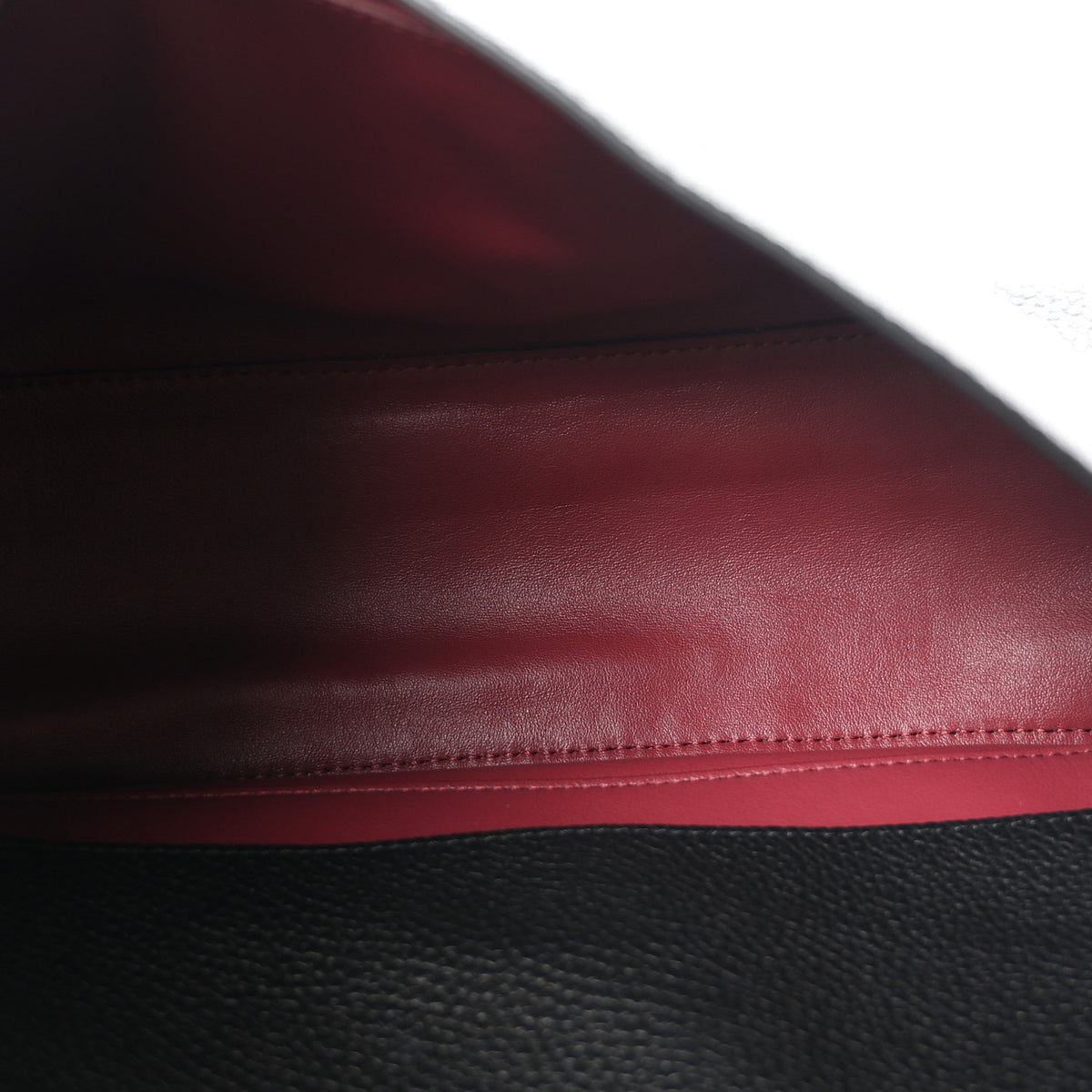 Grained Calfskin Small Souplissimo Maxi Flap Black