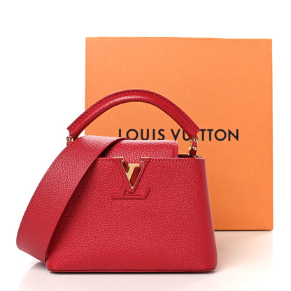 Louis Vuitton Taurillon Mini Capucines Scarlet 11 of 11