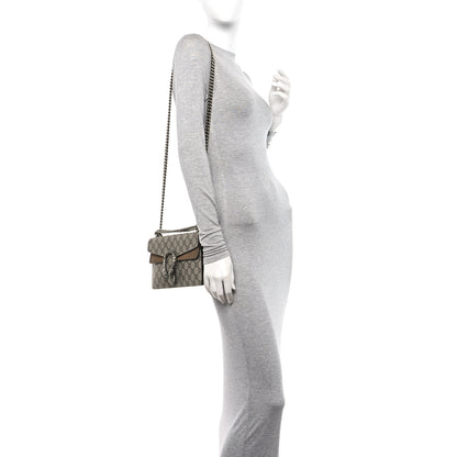 Gucci GG Supreme Monogram Small Dionysus Shoulder Bag Taupe 2 of 16