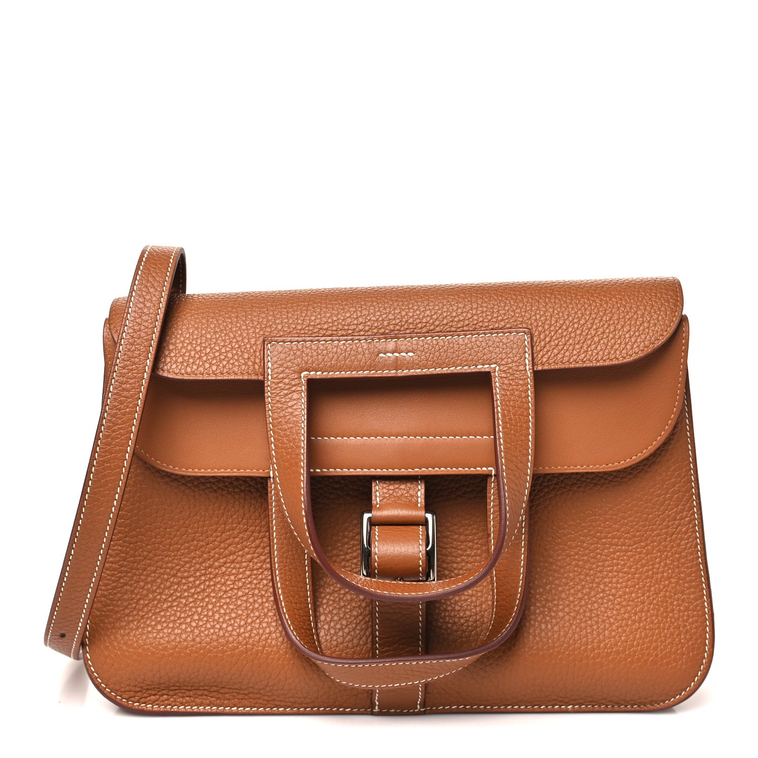 Hermes Taurillon Clemence Halzan 31 Gold 1 of 11