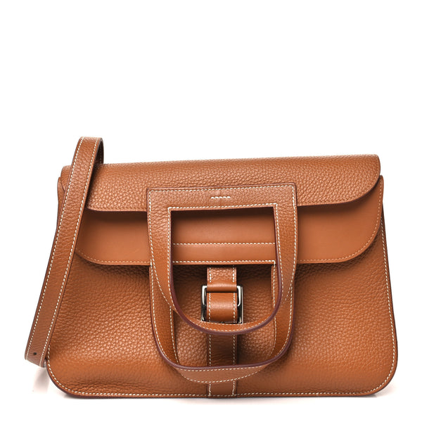 Hermes Taurillon Clemence Halzan 31 Gold 1846265 – FASHIONPHILE