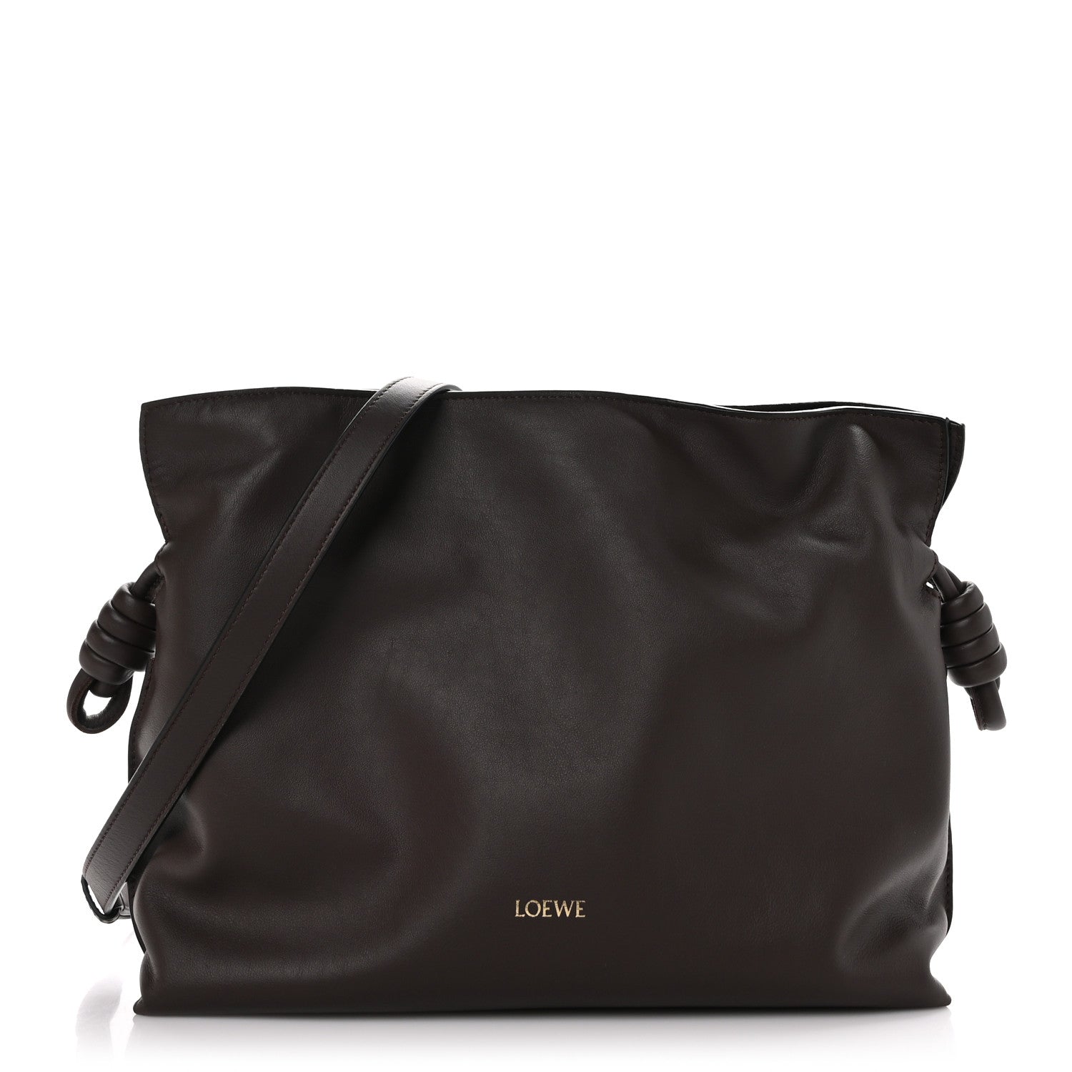 Loewe Nappa Medium Flamenco Knot Bag Chocolate 1 of 8