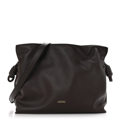 Loewe Nappa Medium Flamenco Knot Bag Chocolate 1 of 8