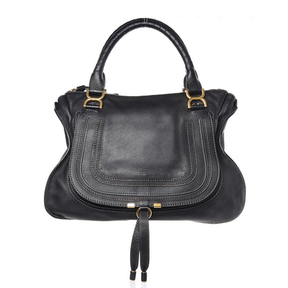 Chloe Calfskin Large Marcie Satchel Black 1 of 10