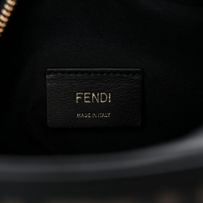 Fendi Vitello Century Bi-Color FF 1974 Embossed Mini Camera Case Maya Black 6 of 10