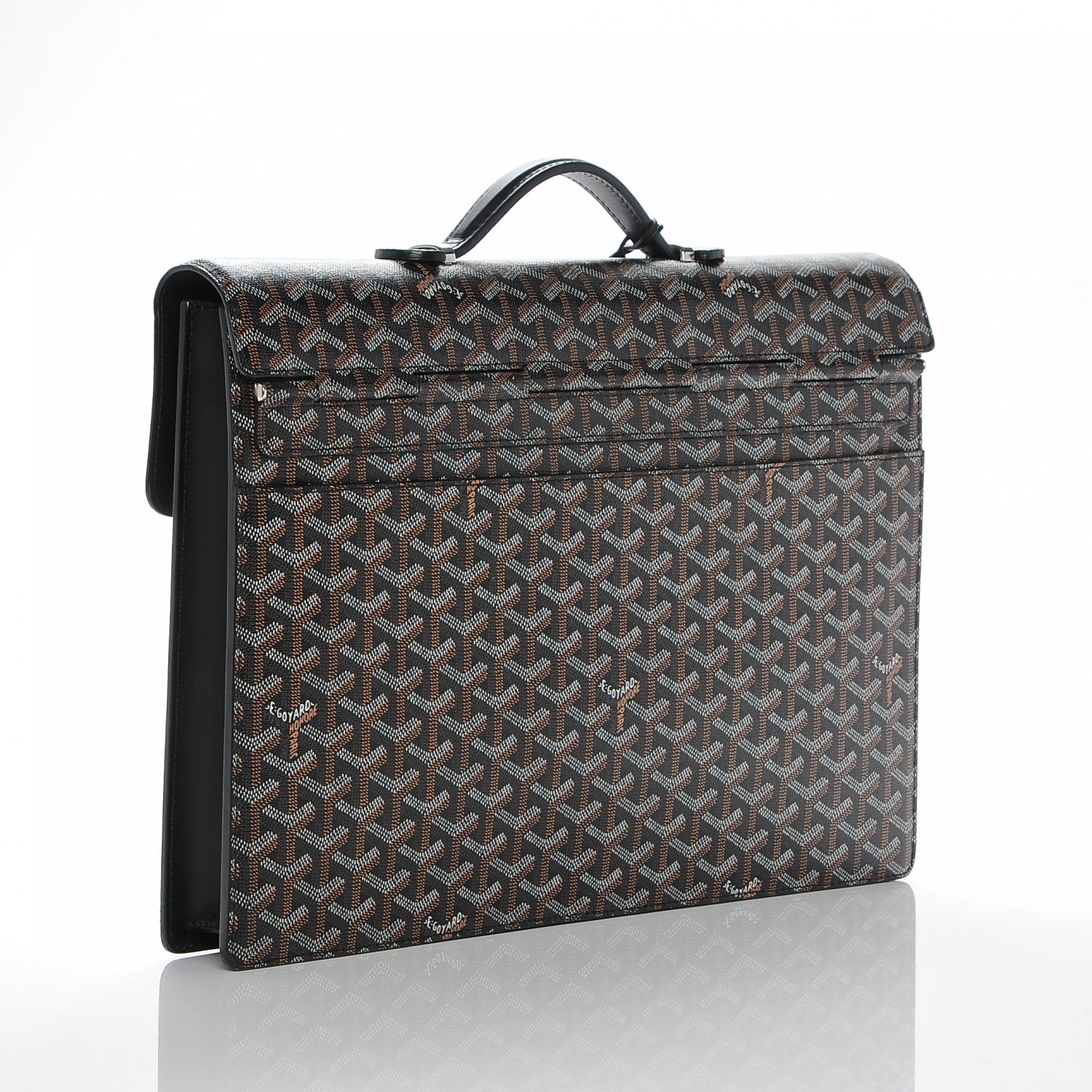 Goyard Goyardine Serviette Chypre Briefcase Black 3 of 6