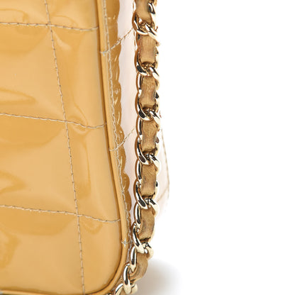 Chanel Patent East West Chocolate Bar Flap Beige 17 of 19