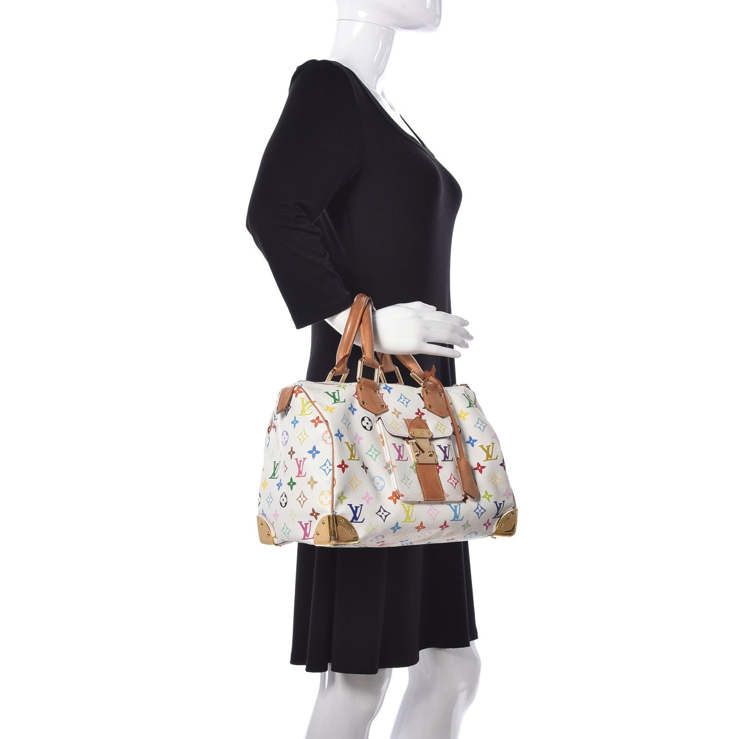 Monogram Multicolor Speedy 30 White