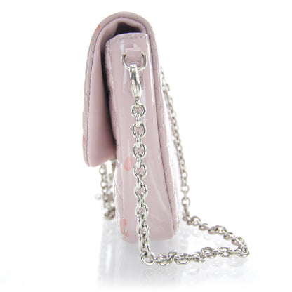 Christian Dior Patent Cannage New Lock Pouch Bag Rose Poudre 5 of 13