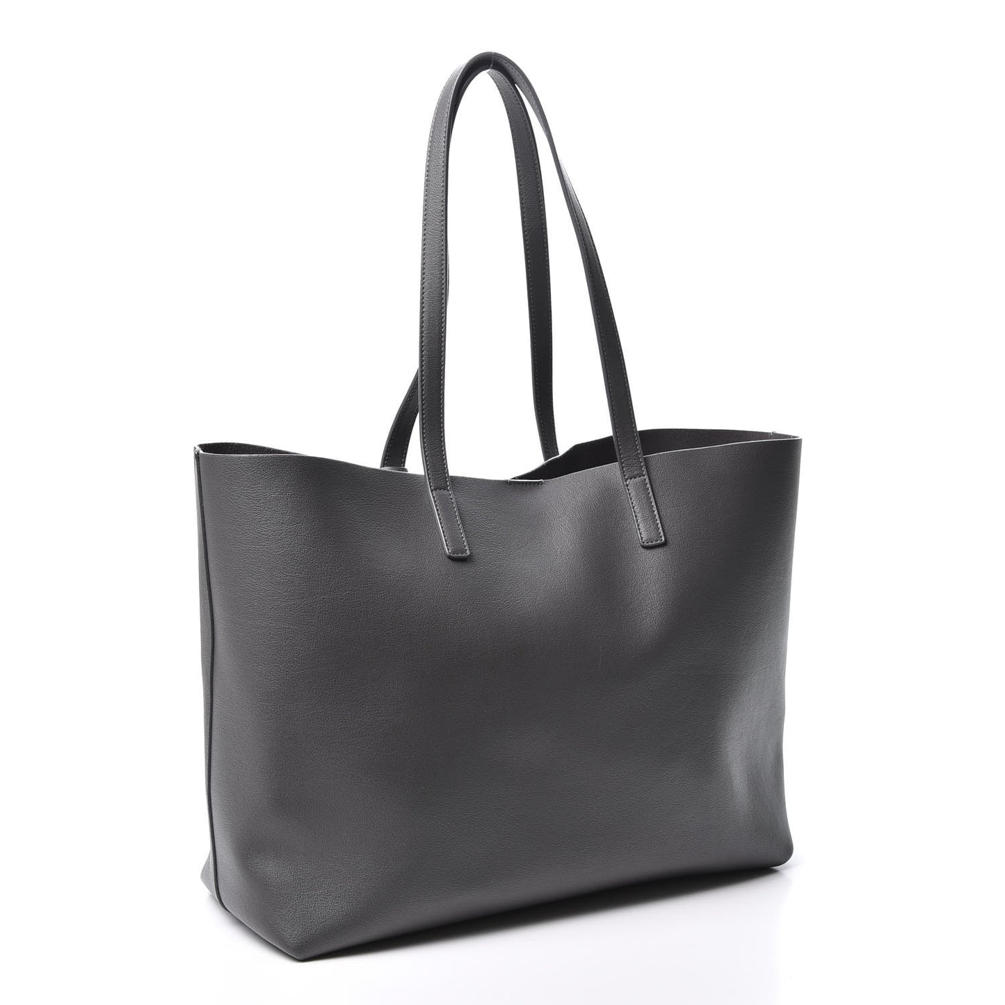 Calfskin Large Shopping Tote Dark Grey