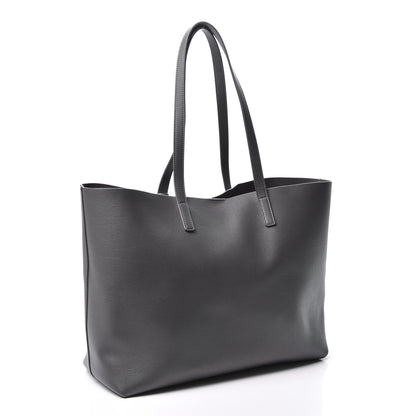 Saint Laurent Calfskin Large Shopping Tote Dark Grey 2 of 12