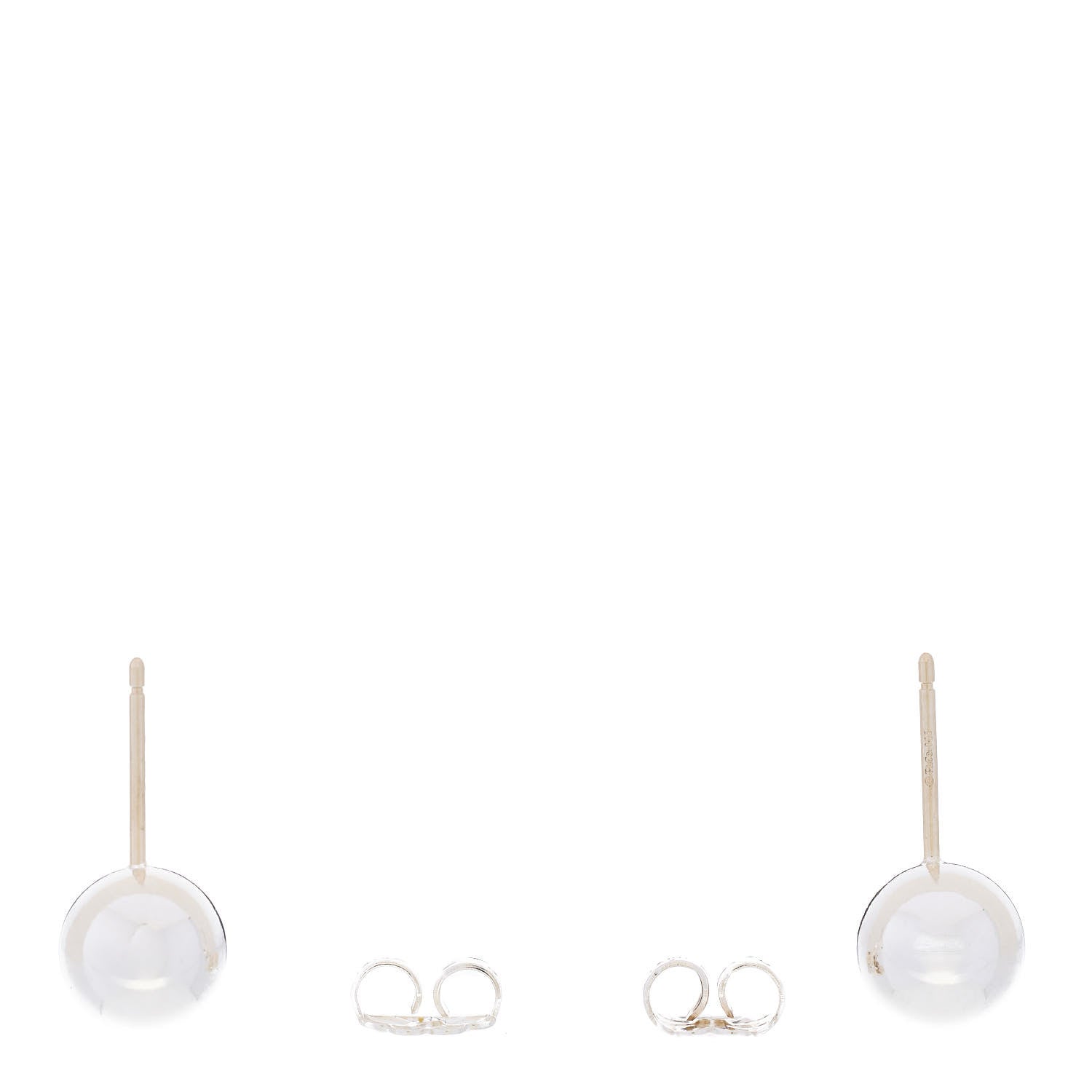 Tiffany Sterling Silver 8mm Hardwear Ball Earrings 4 of 4