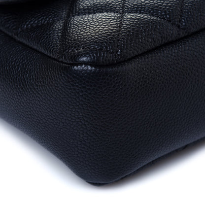 Chanel Caviar Quilted Jumbo Easy Flap Black 9 of 12