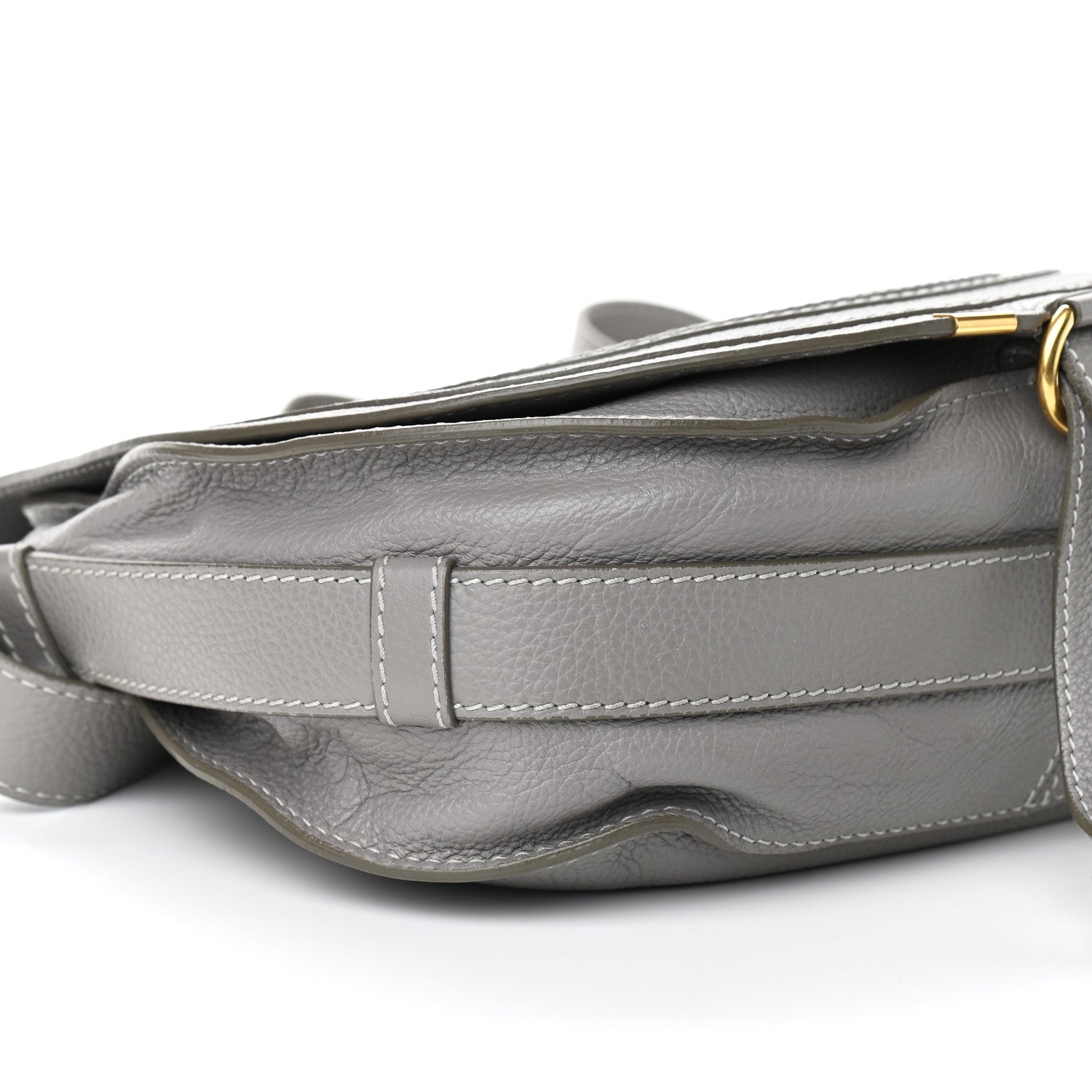 Chloe Calfskin Medium Marcie Round Crossbody Bag Cashmere Grey 16 of 20