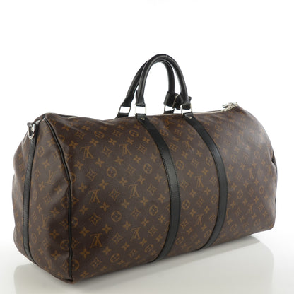 Louis Vuitton Monogram Macassar Keepall Bandouliere 55 3 of 7