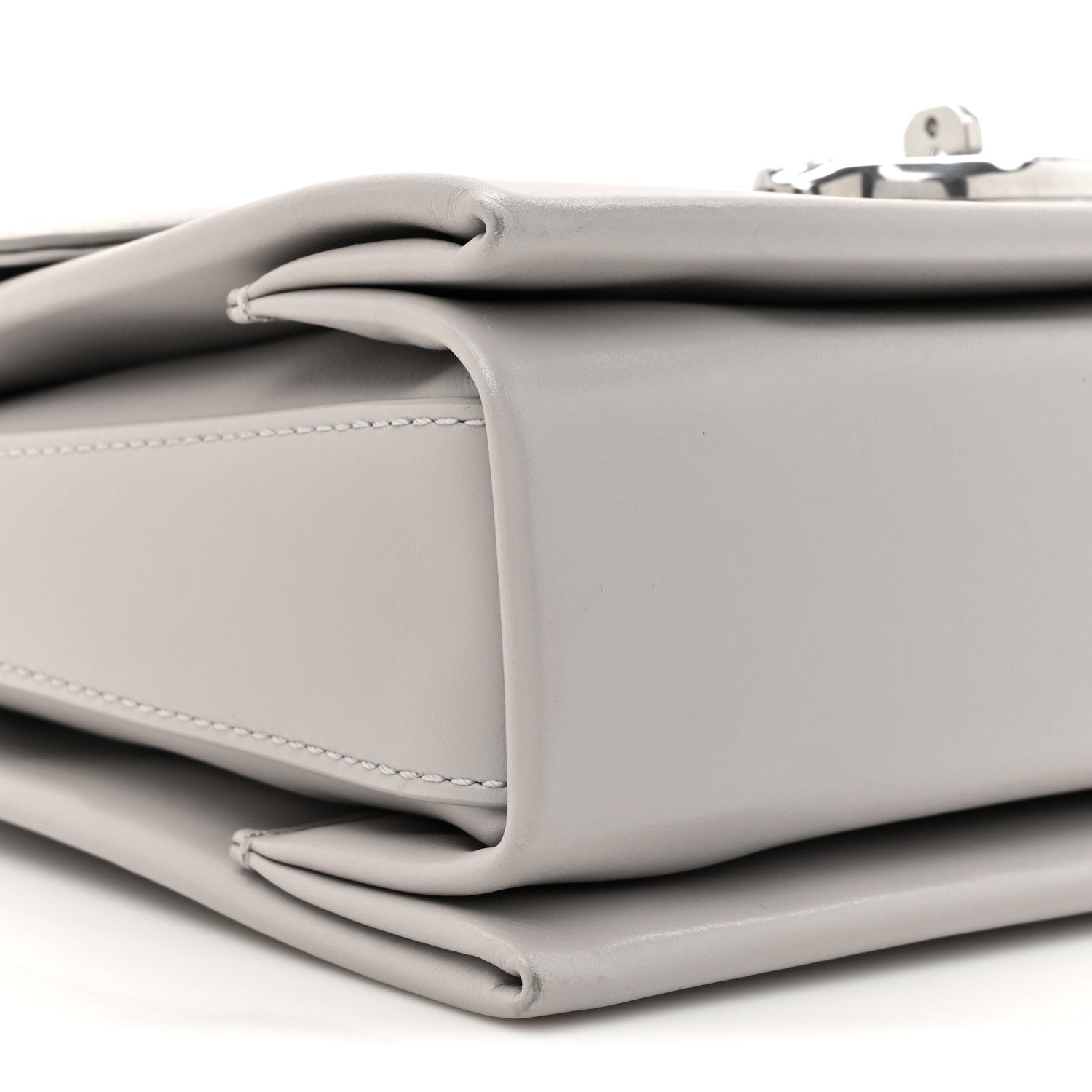 Mulberry High Gloss Calfskin Lana Top Handle Pale Grey 10 of 11