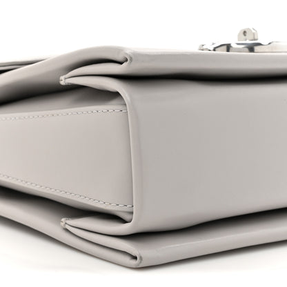 Mulberry High Gloss Calfskin Lana Top Handle Pale Grey 10 of 11