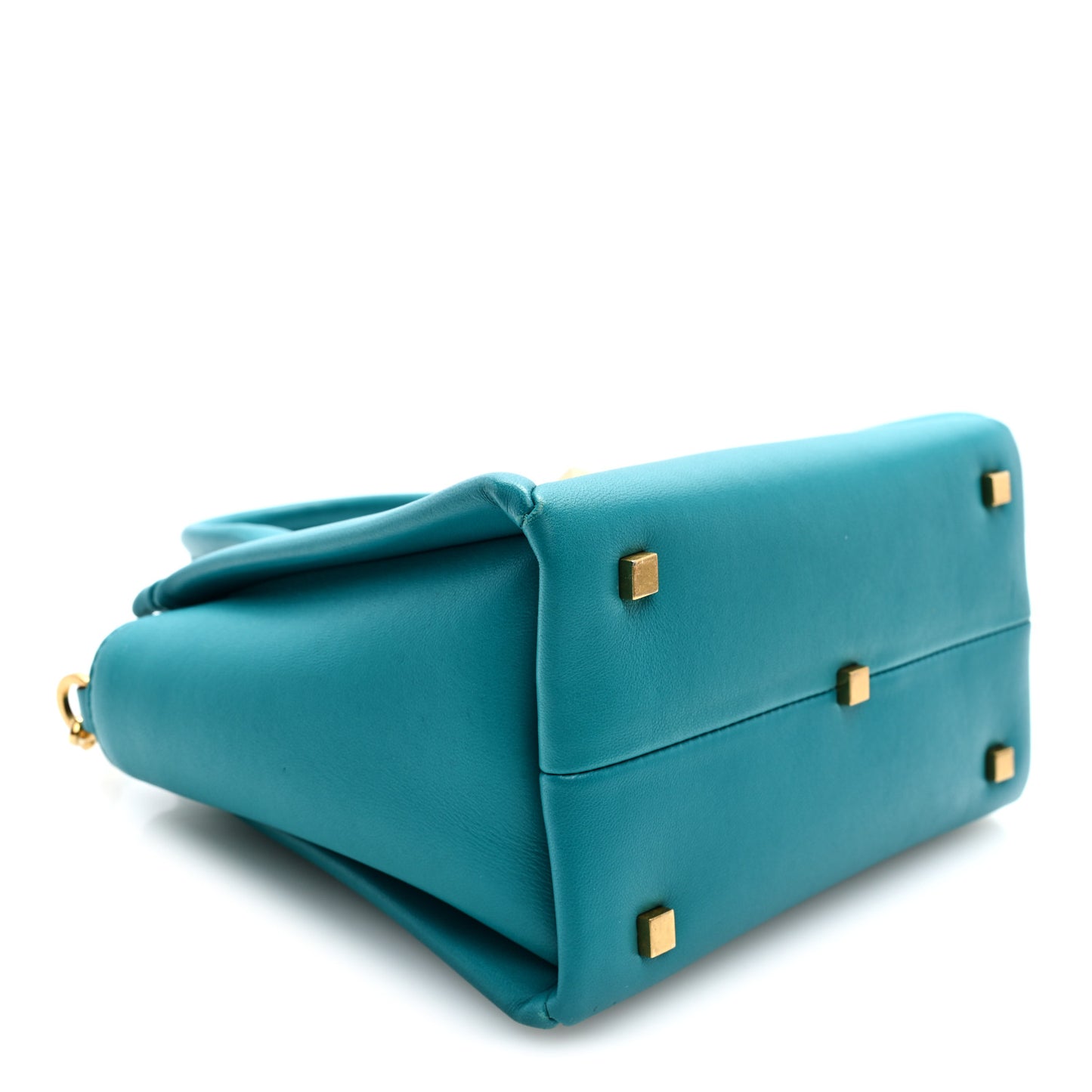Nappa Small One Stud Handbag Marine Green