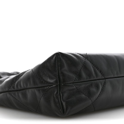Chanel Shiny Calfskin Quilted Small Chanel 22 Black 7 of 12