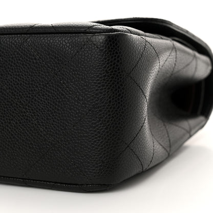 Chanel Caviar Quilted Jumbo Double Flap Black 10 of 14