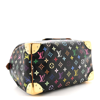 Louis Vuitton Monogram Multicolor Speedy 30 Black 4 of 9