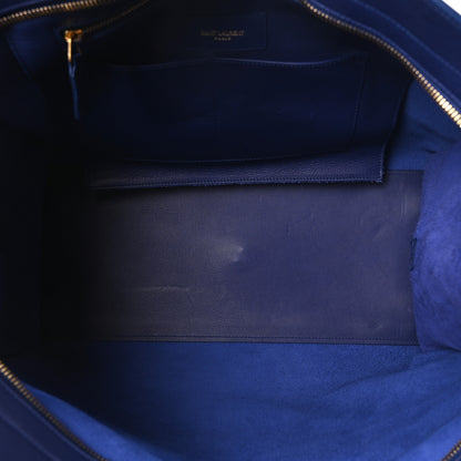Saint Laurent Calfskin Medium Classic Y Cabas Navy 5 of 9