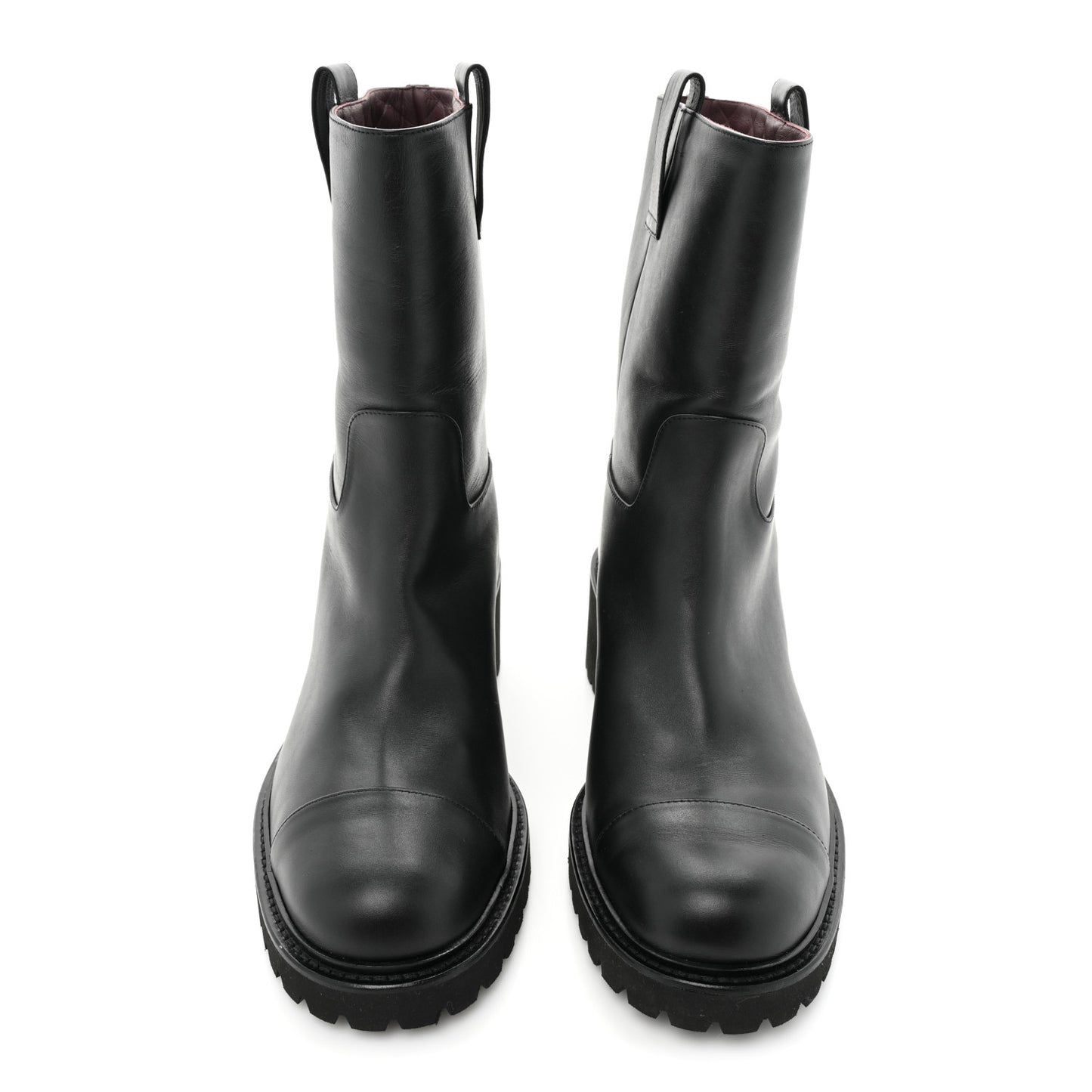 Calfskin CC Ankle Boots 42 Black