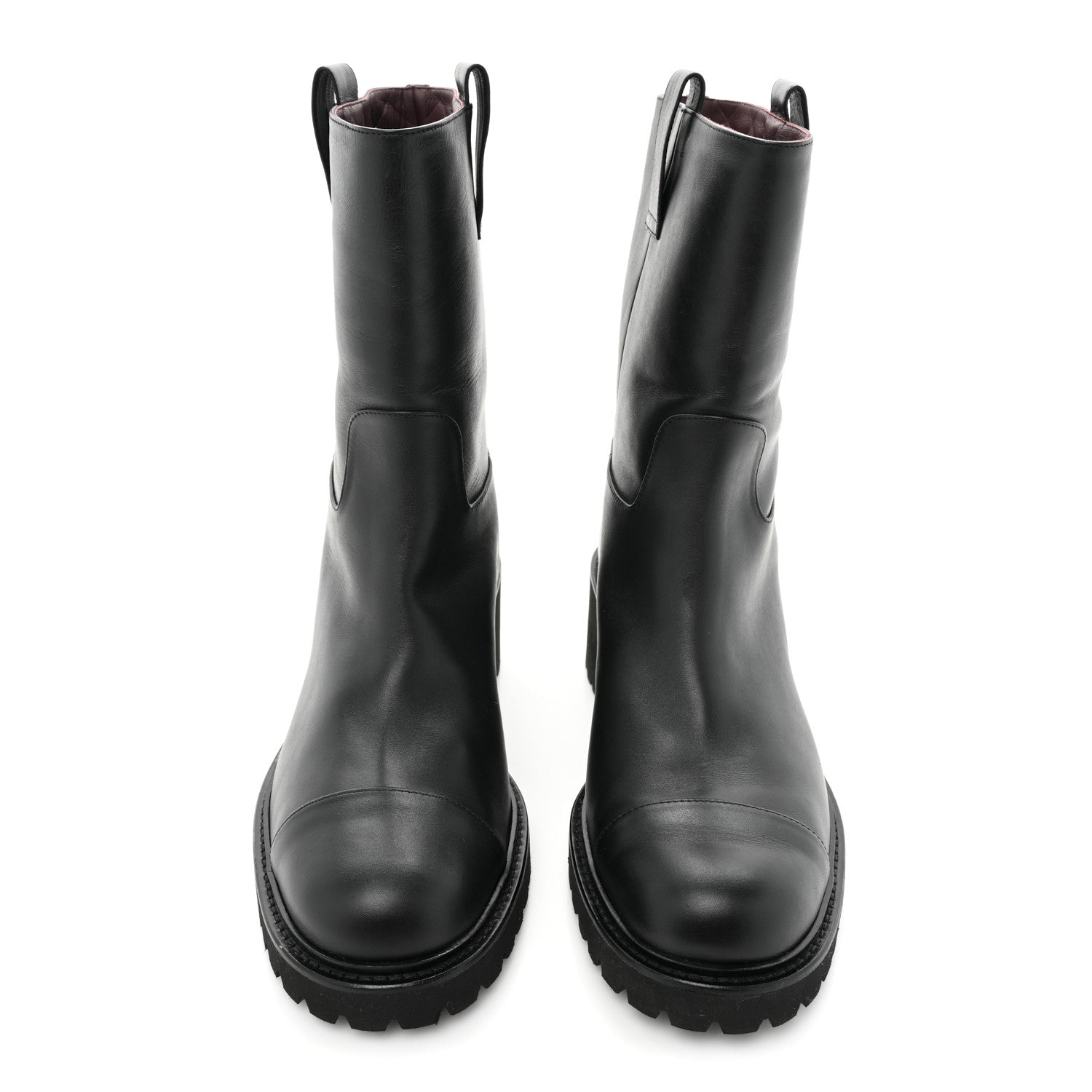 Chanel Calfskin CC Ankle Boots 42 Black 2 of 16
