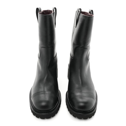 Chanel Calfskin CC Ankle Boots 42 Black 2 of 16