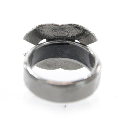 Chanel Crystal CC Ring 6.5 4 of 5