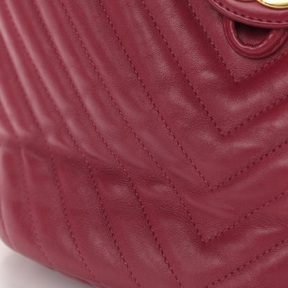 Chanel Calfskin Chevron Quilted Small Urban Spirit Backpack Dark Pink 10 of 10