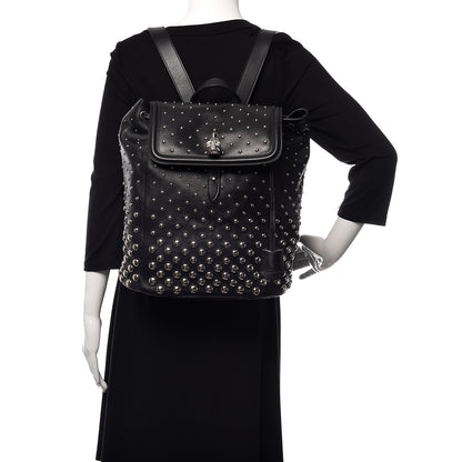 Alexander McQueen Calfskin Studded Padlock Backpack Black 2 of 11