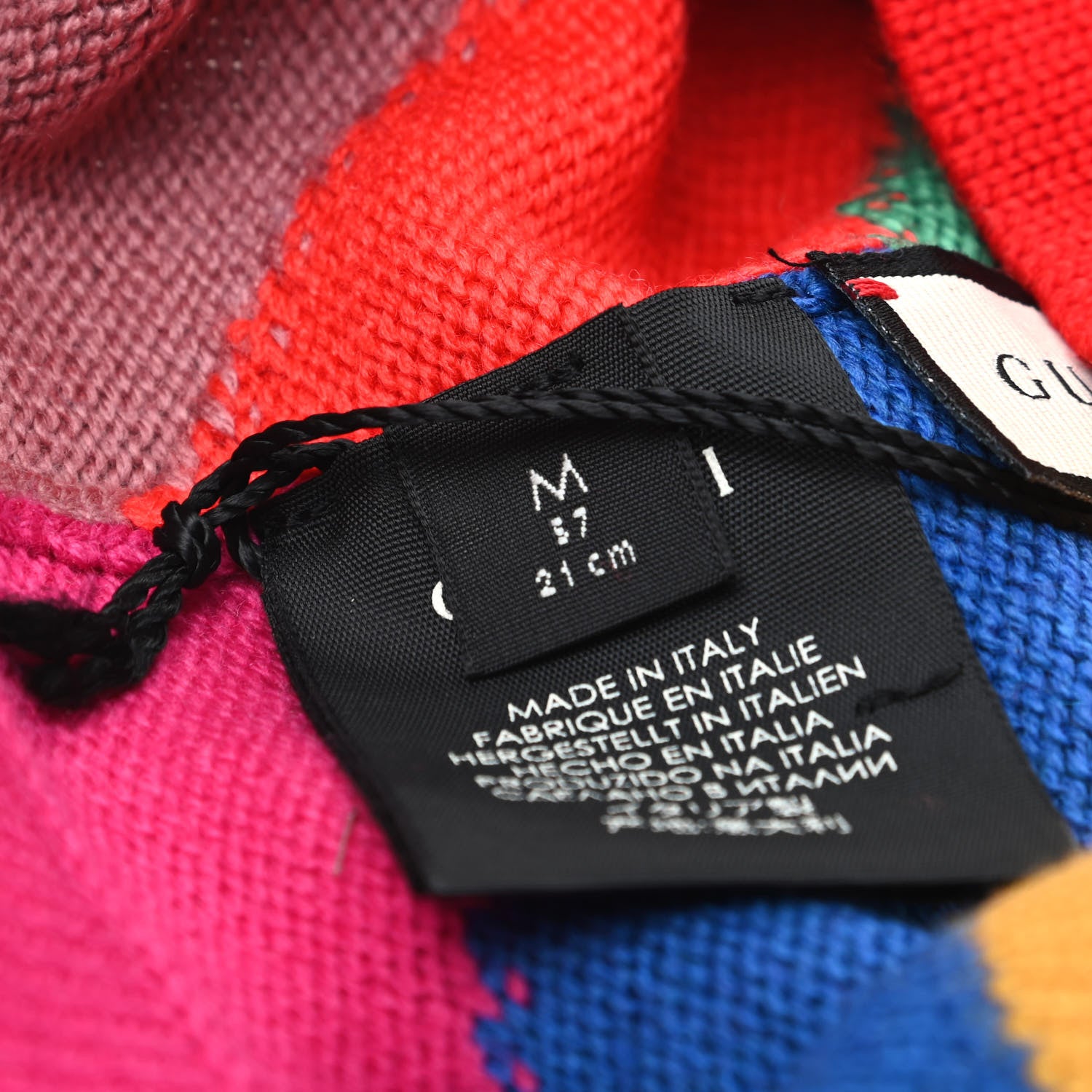 Gucci Wool Knit Multihimalat Beanie Hat M Multicolor 6 of 6