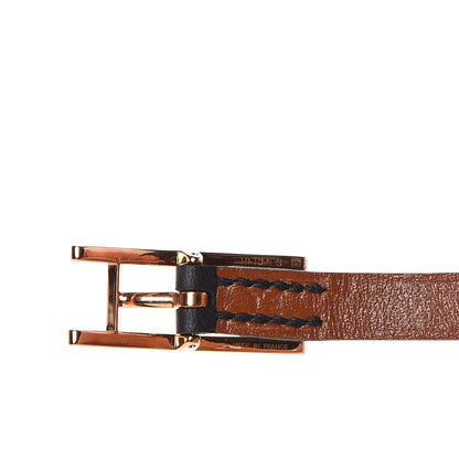 Hermes Chamonix Behapi Double Tour Bracelet T2 Black Gold 5 of 6
