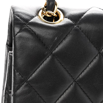 Chanel Lambskin Quilted Jumbo Double Flap Black 11 of 15