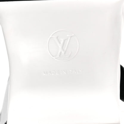 Louis Vuitton Satin Printed Polka Dot LV Archlight Sandal 40 Black White 6 of 7