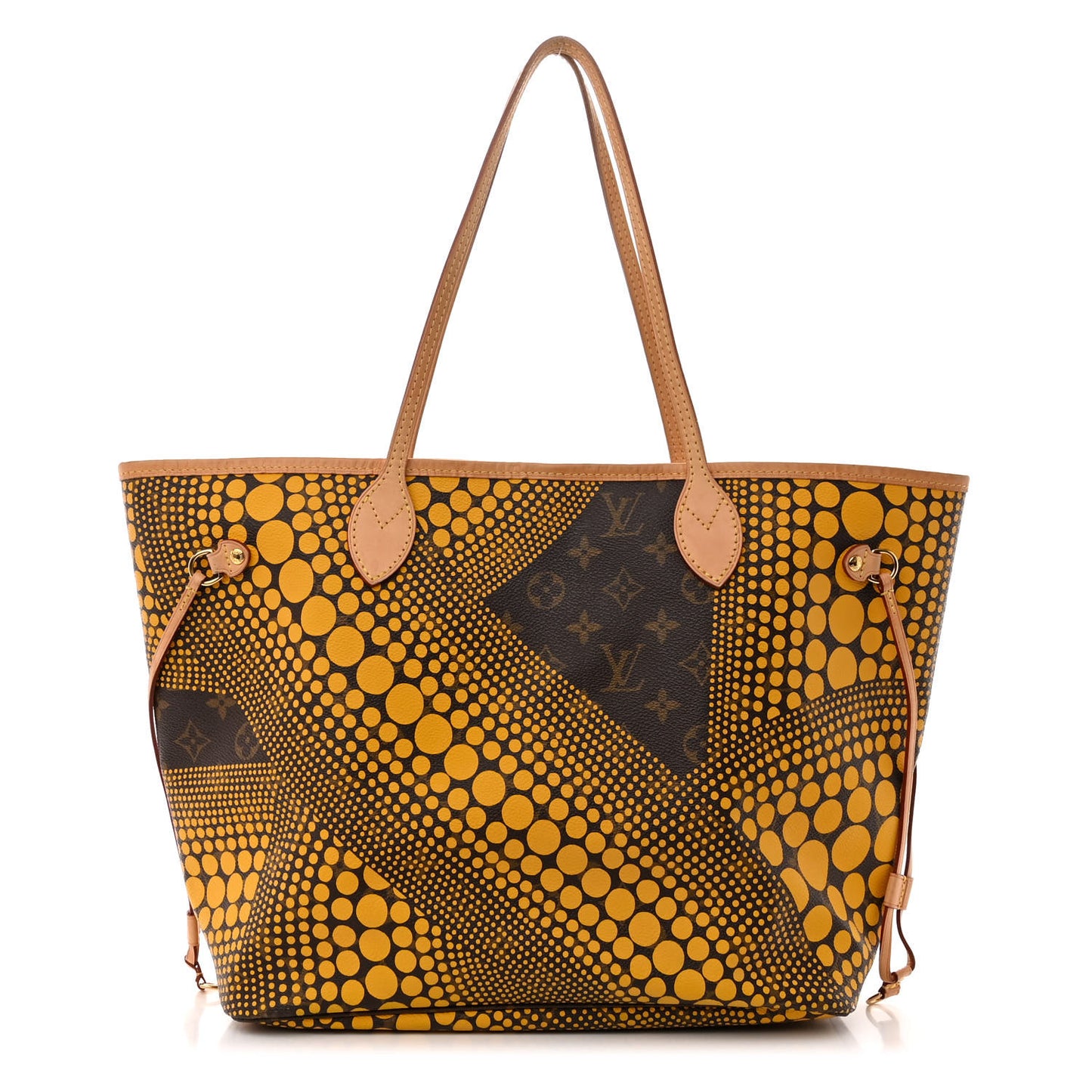 Monogram Kusama Waves Neverfull MM Yellow