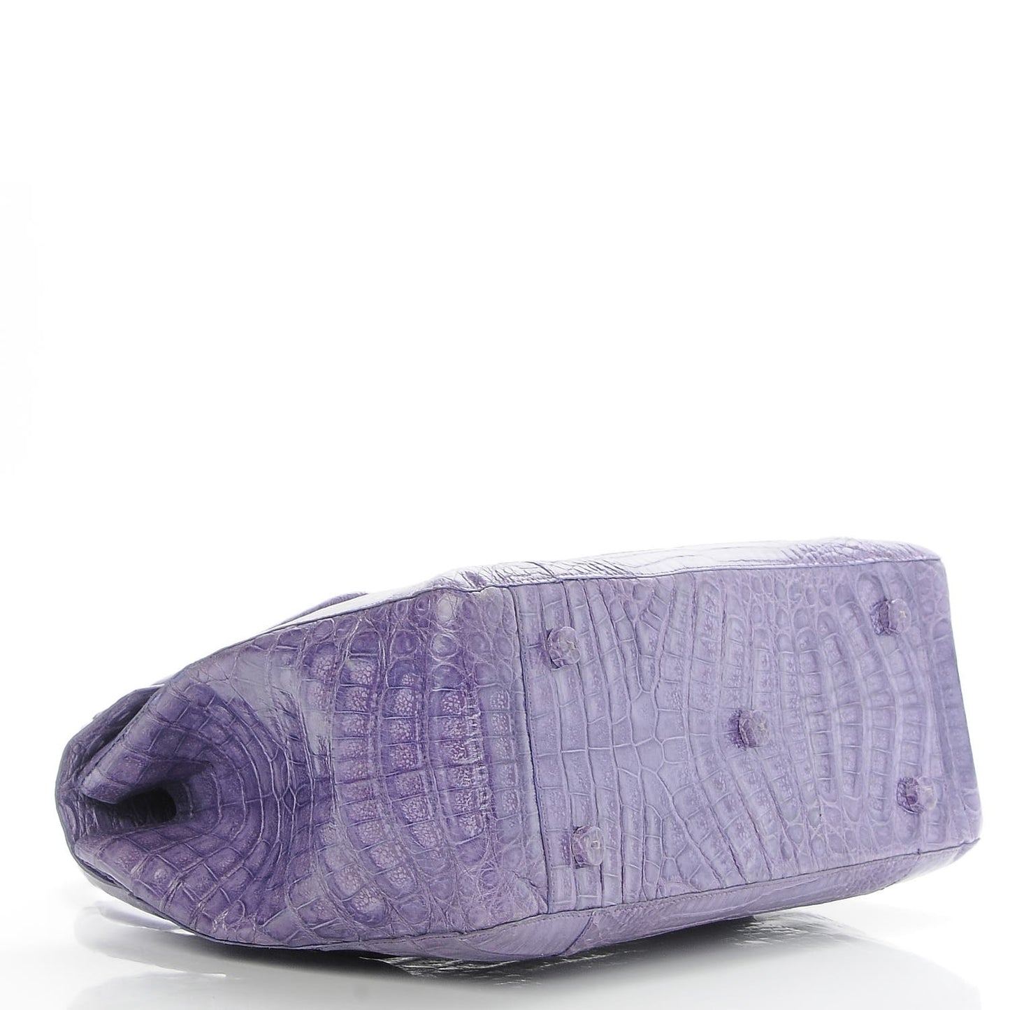 Crocodile Double Handle Satchel Violet