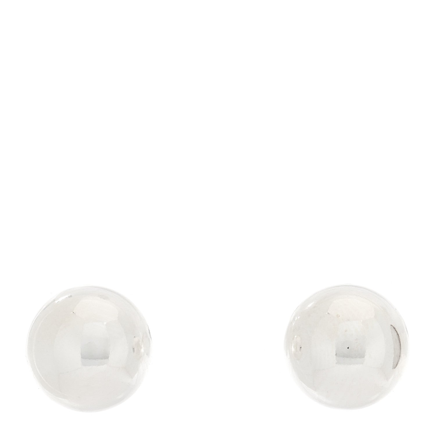 Tiffany Sterling Silver 10mm Hardwear Ball Earrings 1 of 4