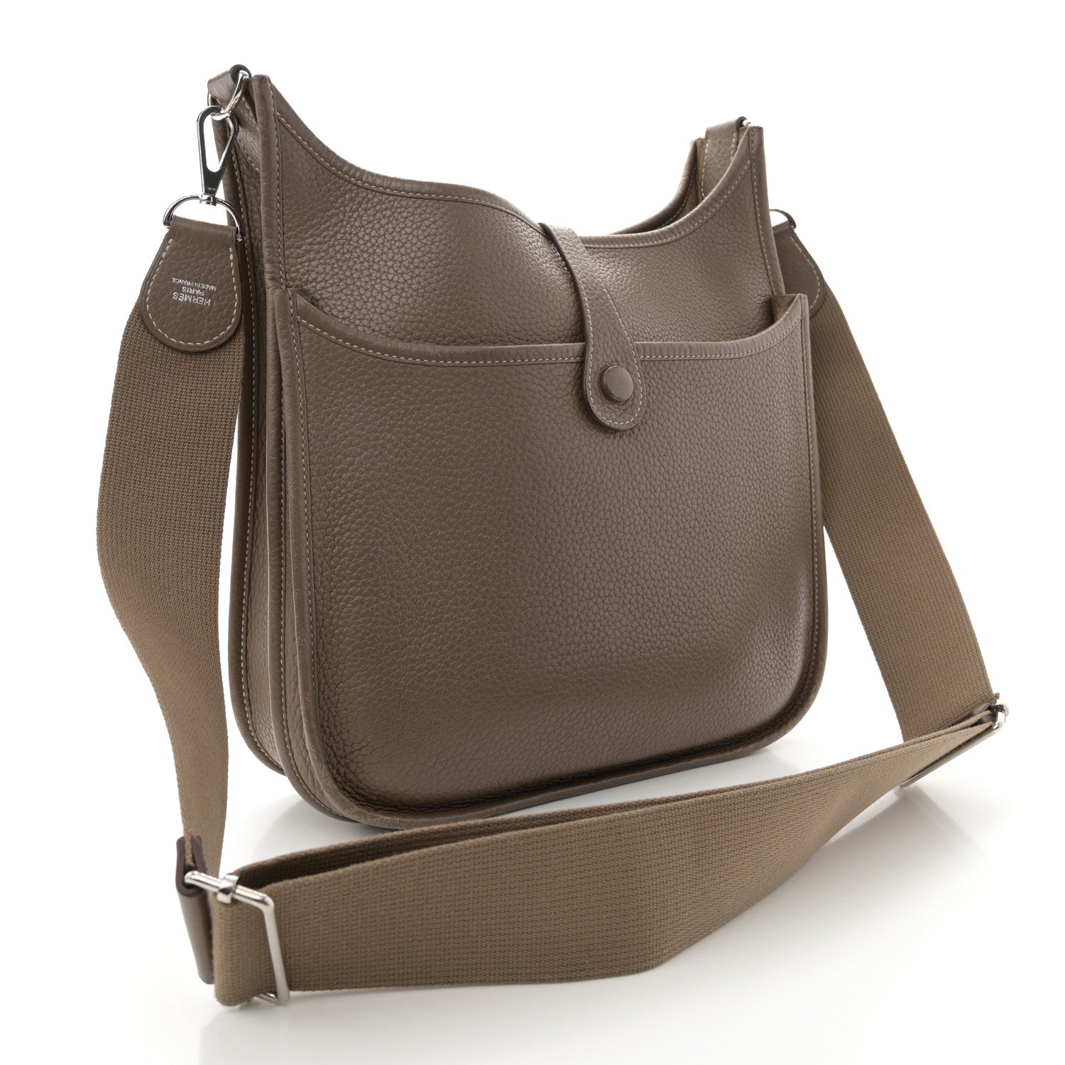 Hermes Taurillon Clemence Evelyne III PM Etoupe 3 of 13