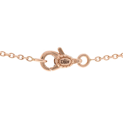 Christian Dior 18K Rose Gold Diamond Small Rose Couture Pave Pendant Necklace 5 of 6