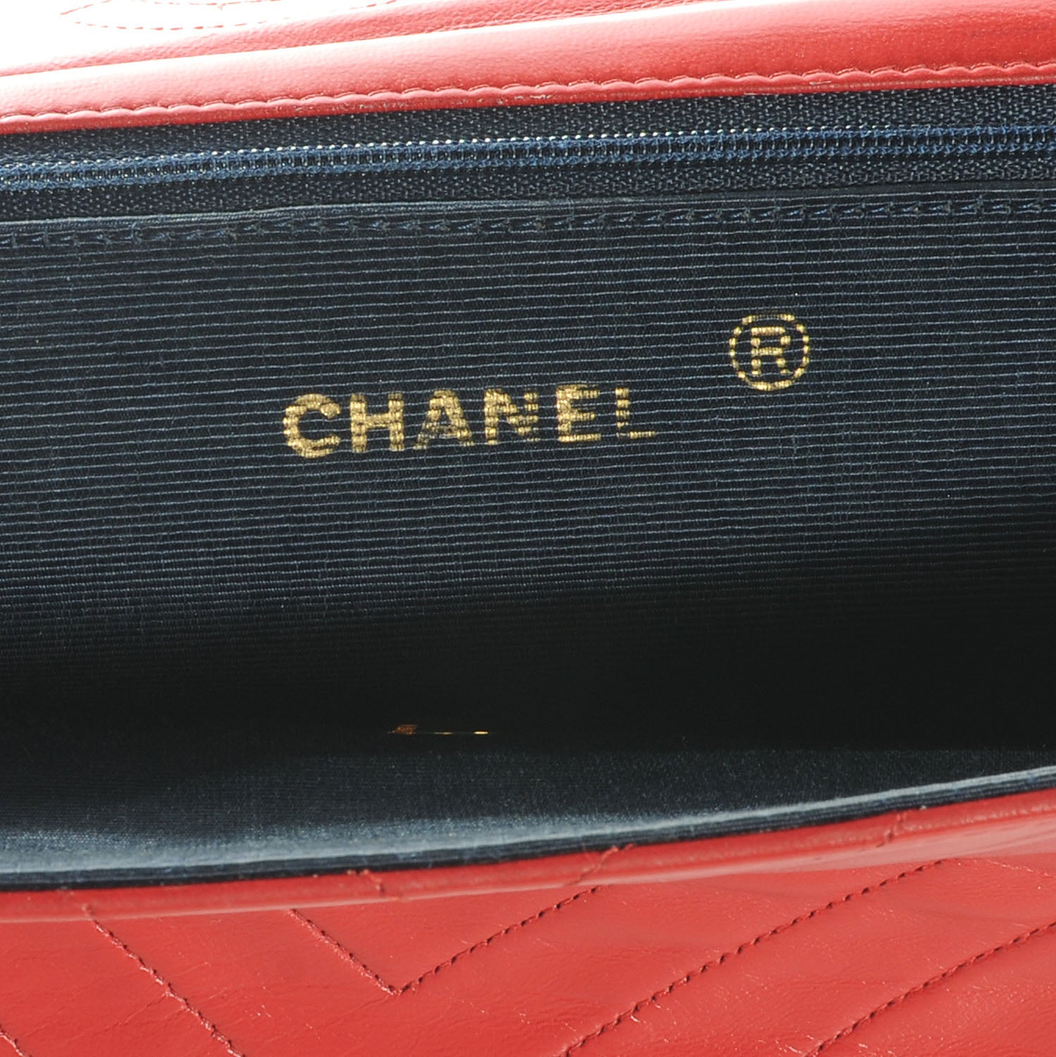 Chanel Lambskin Chevron Flap Red 6 of 7