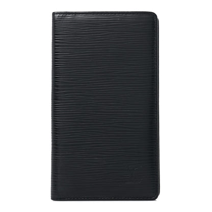 Louis Vuitton Epi Checkbook Organizer Wallet Black 1 of 13