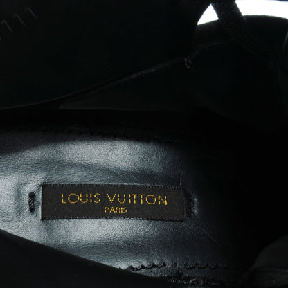 Louis Vuitton Suede Batignolles Wedges 36.5 Black 7 of 7
