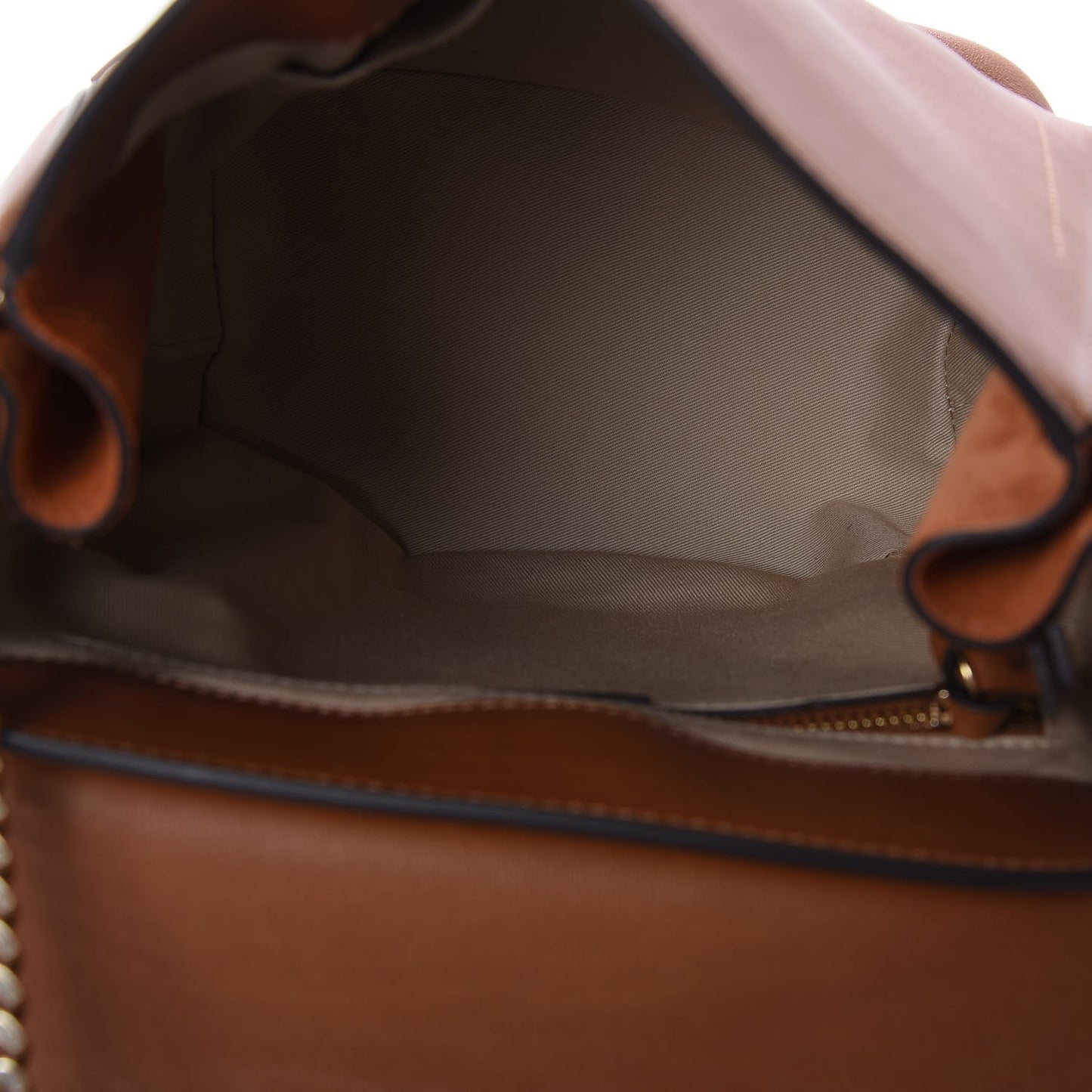 Suede Calfskin Medium Faye Backpack Tan