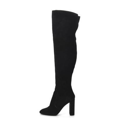 Louis Vuitton Suede Thigh High Boots 38 1 of 7