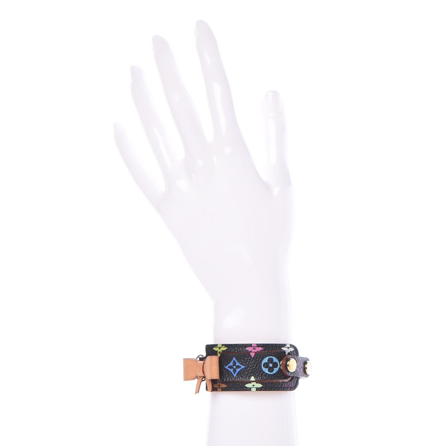 Monogram Multicolor Address Wish Bracelet Black