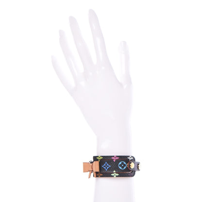 Louis Vuitton Monogram Multicolor Address Wish Bracelet Black 2 of 7